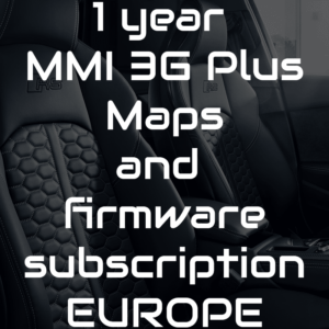 1 year membership MMI 3G+ Maps & firmware update – Europe only!
