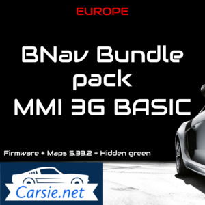 Audi MMI 3GB / 3G Basic / Bundle – Latest Maps & Firmware & Green menu activator – 5.33.2 & K0260_1_D1  – Europe! 2022