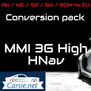 Conversion pack Audi MMI 3GH / 3G High – Latest Maps & Firmware – 6.34.1 & K0257_6_D1  – Europe! – MMI 3G Maps 2022