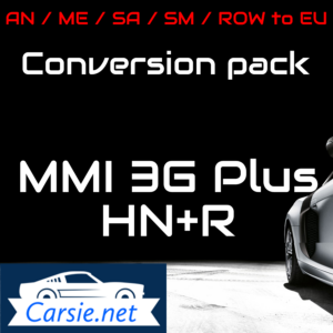 Conversion pack Audi MMI 3GP HN+R / 3G Plus – Latest Maps & Firmware. 6.35.1 & P1001 – Europe! MMI 3G Maps 2023