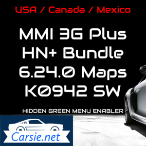 Audi MMI 3GP / 3G Plus / HN+ Bundle – Latest Maps & Firmware for USA / CANADA / Mexico – 6.24.0 & K0942_6 – 2022