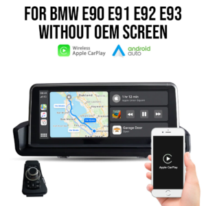 8.8″ /10.25″ touch screen Wireless Apple CarPlay and Android Auto for BMW 3 Series E90 E91 E92 E93 without OEM screen.