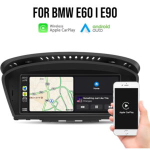 8.8″ Touch Screen with Wireless Apple CarPlay and Android Auto For BMW 3 & 5 Series – E60 E61 E63 E64 M5 E90 E91 E92 E93 M3