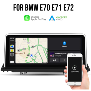 10.25″ Touch Screen Wireless Apple CarPlay + Android Auto For BMW X5 X6 E70 E71 E72 CCC CIC